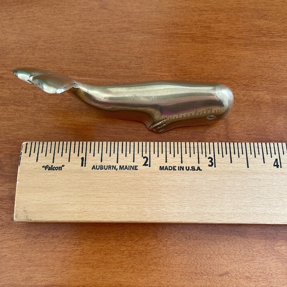 Last call! Rare vintage brass whale paperweight - Picture 4 of 4